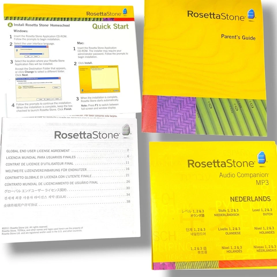 Rosetta Stone 1 2 & 3 Dutch Nederlands Homeschool Netherlands Audio Companion V3 - Image 4 of 4