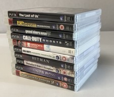 PS3 PlayStation 3 Games Bundle x 10, COD, Last of Us, GTA V, Mirrors Edge & more