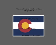 Colorado Flag Sticker Waterproof Decal State Outdoor Nature Beauty Home Gift NEW