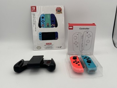 Nintendo Switch 3rd Party Joy-Con Pair + Mario 3D All Stars Skin Set & Grip