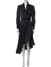 Zimmermann Black Silk Ruffle Long Dress Women XS Size 0 Romantic