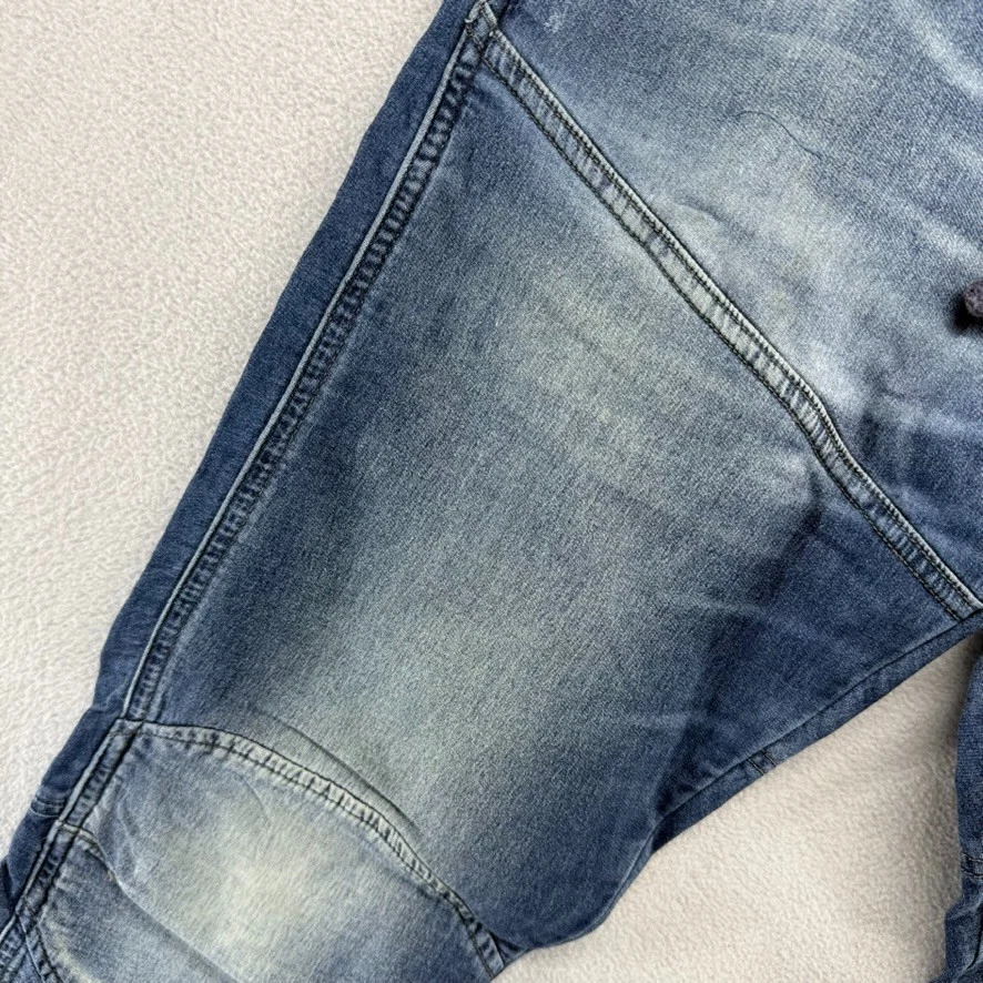 Jeans masculino G Star cru 28x32 compatível com 30x30 azul denim 5620 3D esporte cônico reto - Imagem 3 de 4