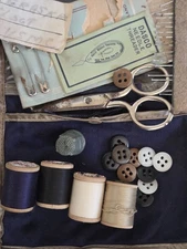 WWII US Soldiers Sewing Kit USMC COMPLETE Props