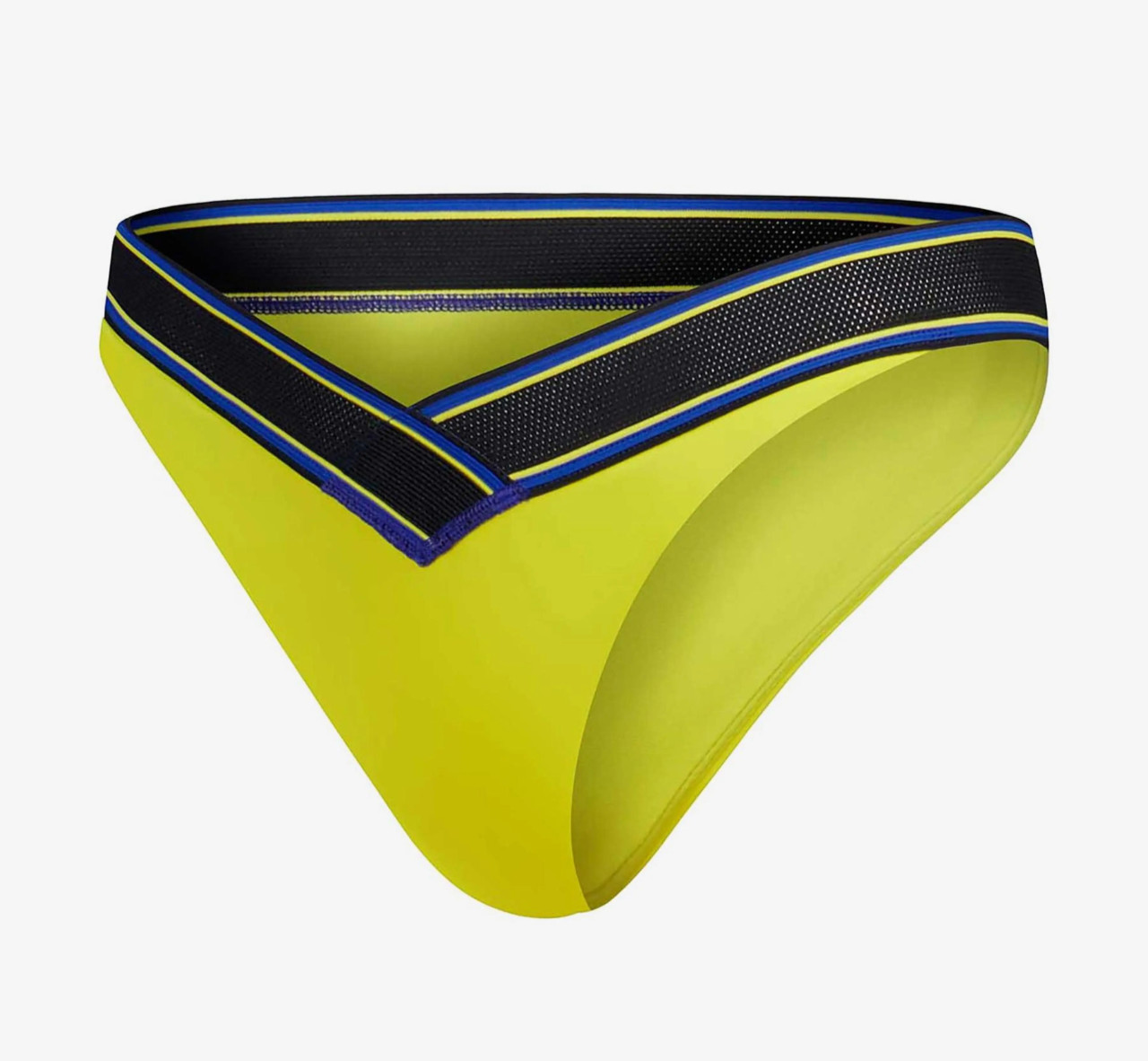 Speedo Women's Bikini Bottoms UK 10-12 S Lime Green High Leg V-Scoop Cheeky - Image 2