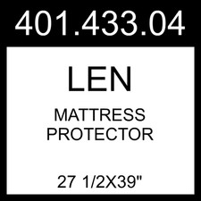 IKEA LEN Mattress Protector White 27 1/2x39" 401.433.04