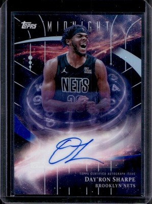 Day'ron Sharpe 2025-26 Topps Midnight #SM-DS Stroke of Midnight Auto