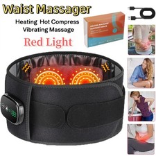 Cordless Infrared Heating Pad with Vibration Massager for Waist Back Pain Relief