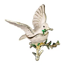 High Quality Metal Jewelry Box With Artistic Doves Details Gift