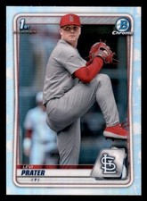 2020 Bowman Chrome Draft Levi Prater Refractor Rookie RC #BD-125 Baseball