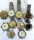 Lot  Vintage Timex Mens Watches Mechanical Hand Wind Automatic Parts Fix 5