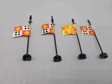 RARE Vtg Set Exin Castillos Castles Lot of 4 Flags Flagpoles HTF VG Read Ad