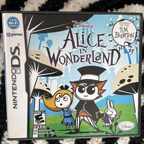 Disney Alice in Wonderland Nintendo DS w/ Case, Manual & Game Cartridge
