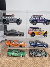 Kaido House/Mini GT Lot Of 8 Loose Cars In Display Case Datsun, Honda, Nissan...