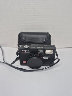 VTG 80s Argus C4M Electro Viewfinder Point and Shot 35mm Film Camera Working 
