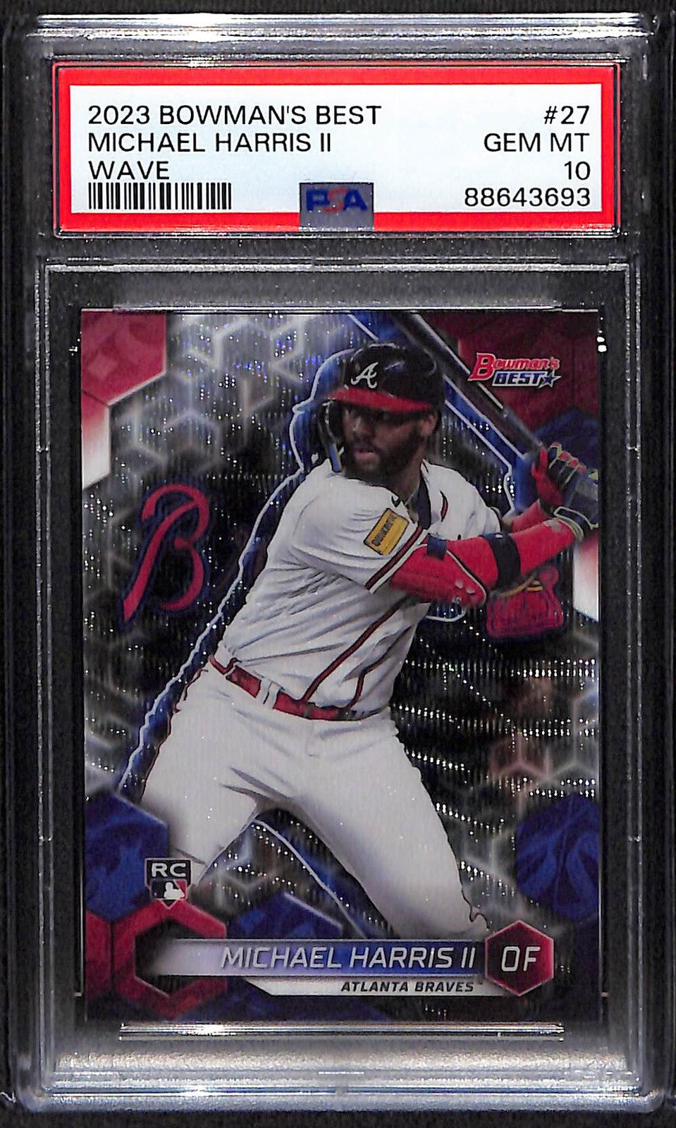 2023 Bowman's Best Wave Refractors #27 Michael Harris II PSA 10 RC