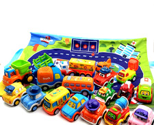 Car Playset Toys Baby Toddler Carry Bag Road Map 19pc Set Children Kids