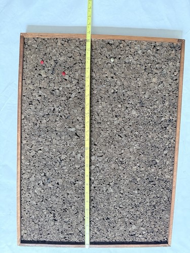 Vintage Wood Framed Cork Board Message Wall Decor Retro 1970’s Office Kitchen - Picture 11 of 13