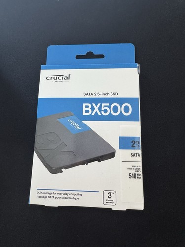 CRUCIAL BX500 2TB 3D NAND SATA 2,5 ZOLL INTERNE SSD CT2000BX500SSD1