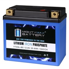 Mighty Max YTX5L-BS Lithium Battery for Motocycle Scooter ATV Quad DirtPit Mower