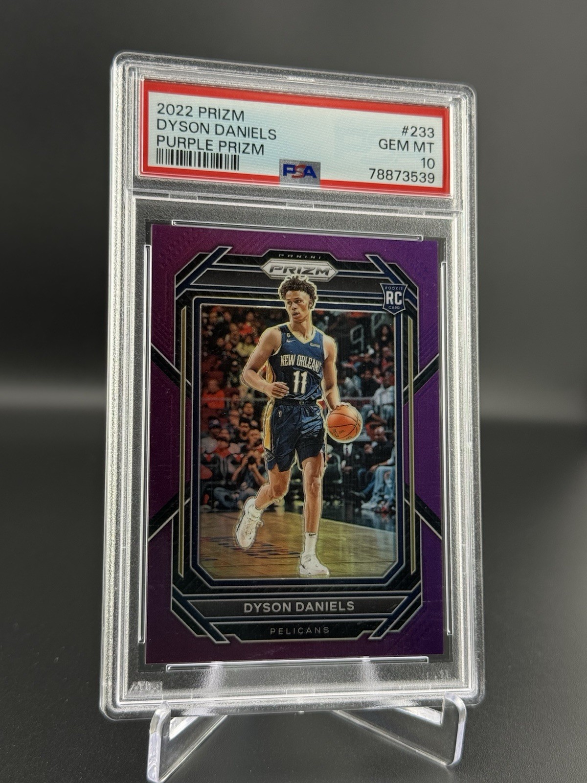 2022-23 Prizm - Rookie Dyson Daniels #233 Purple Prizm /99 (RC) Gem PSA 10