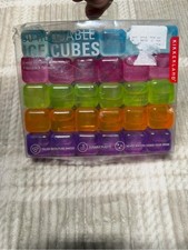 Kikkerland 30 Reusable Ice Cubes - Multicolor...