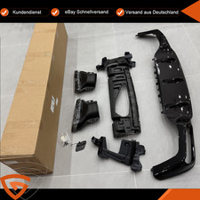 HeckDiffusor + Auspuffblende für Mercedes W213 S213 E63 2020-2023 Glanz Schwarz