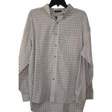 Van Heusen Wrinkle Free Men's Long Sleeve Plaid Button Down Shirt XL 17-17.5