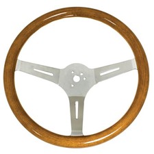 Empi 79-4026-7 Classic Vw Bug Steering Wheel 15 Wood 31mm Grip