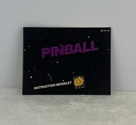 Pinball Nintendo NES Vintage Game Cartridge With Manual