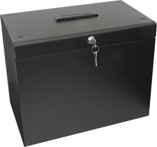 Cathedral Products A4 Steel File Box with Starter Pack of 5 Suspension Files