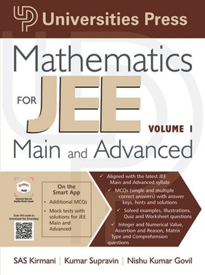MATHEMATICS FOR JEE MAIN & ADVANCED V1 by KIRMANI, S.A.S. Paperback Self Help