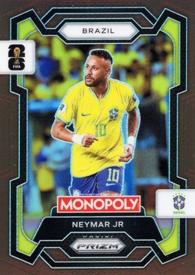 2026 Panini Monopoly FIFA World Cup NEYMAR JR Brazil #15 Brown Prizm SSP /299