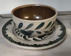Salmon Falls Stoneware Candy/Nut Bowl With 8"Luncheon Plate — photo 1