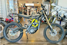 electric bike yellow and black e-moto dirt bike