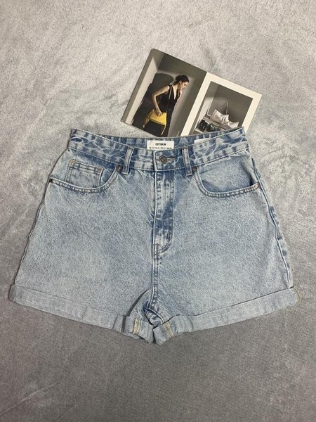 Women Cotton On Shorts Blue Cotton 36