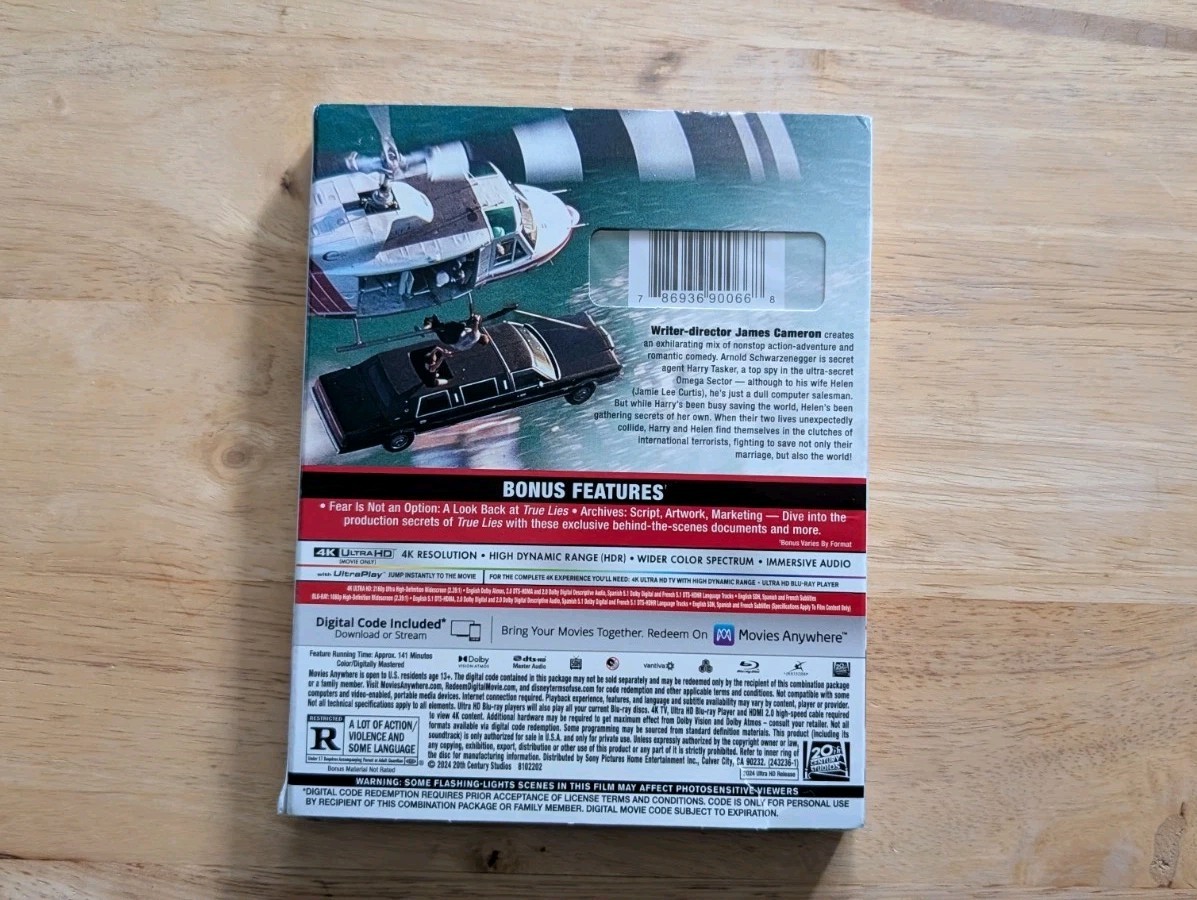 True Lies [4K Ultra HD, 1994] with Slipcover | eBay