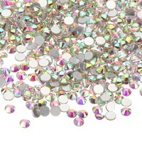 1600 Stk. SS16 Runde Flache Kristalle 3,8-4,0 Mm Glas Strasssteine Silber Ab FüR
