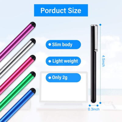 10 Pack for Smartphone Tablet Universal Pencil Stylus Touch Screen Pen New 