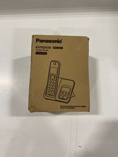 Panasonic KX TGD630 Cordless Phone 1 Handset Metallic Black