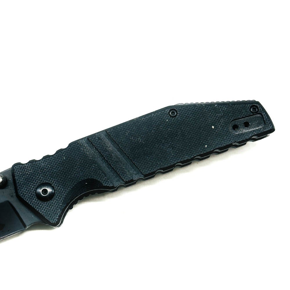 Bear Edge Folding Pocket Knife, 3.5 in Plain Stainless Steel Blade