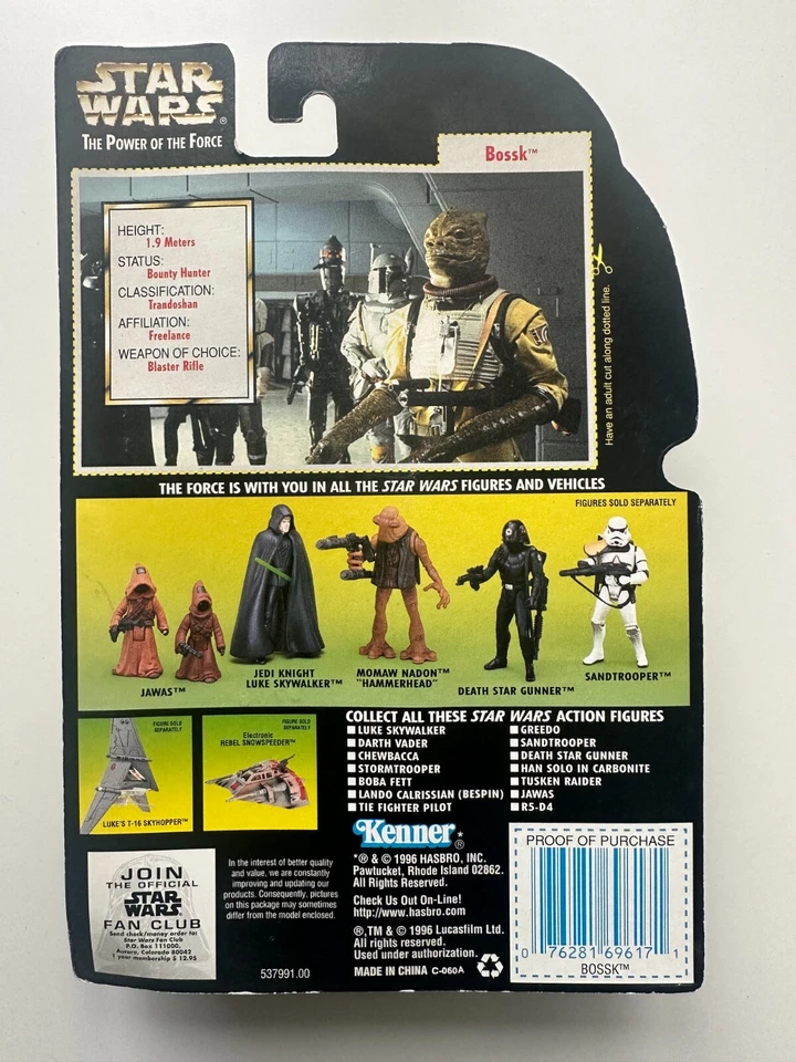 STAR WARS - EL PODER DE LA FUERZA - POTF - BOSSK - KENNER 1996 Foto 2 de 2