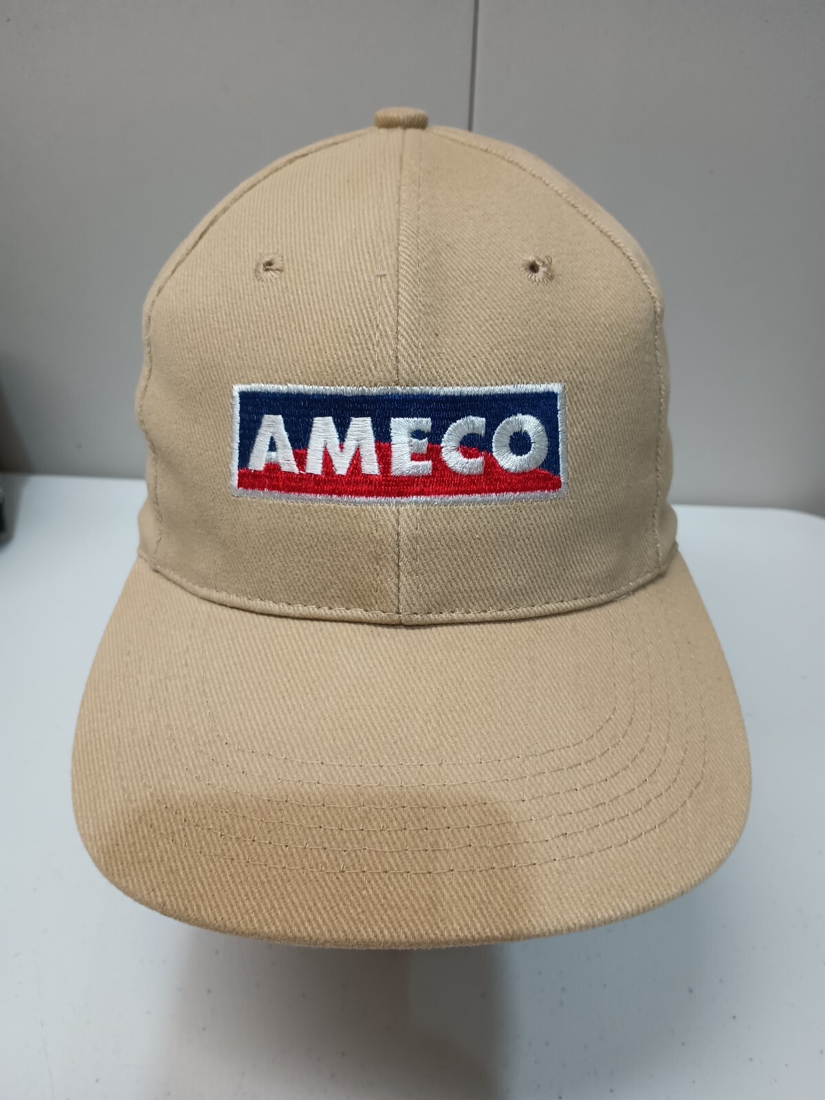 AMECO Hat Cap Beige Adjustable Solid Back - image 1