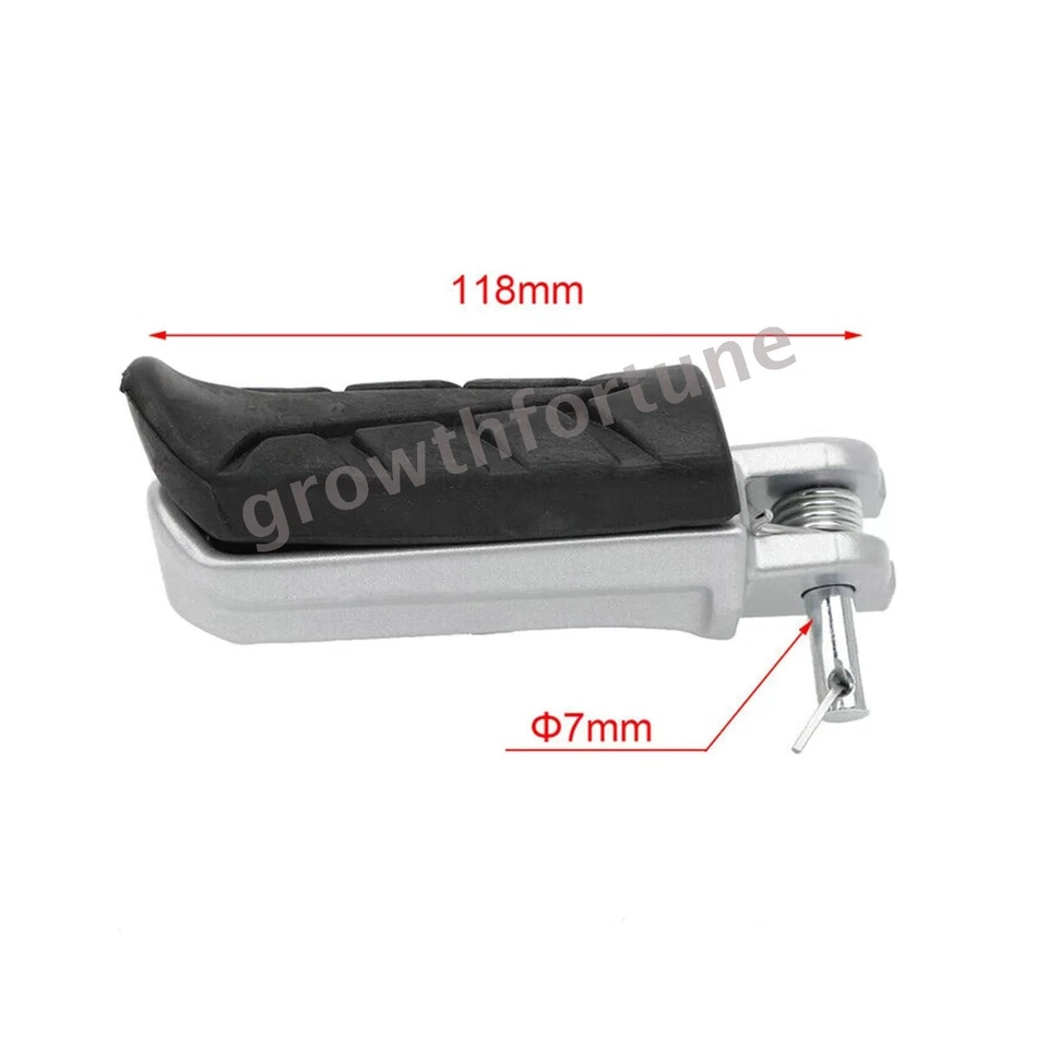 Reposapiés universales para motocicleta reposapiés pedal aleación de aluminio para scooter bicicleta Foto 4 de 4