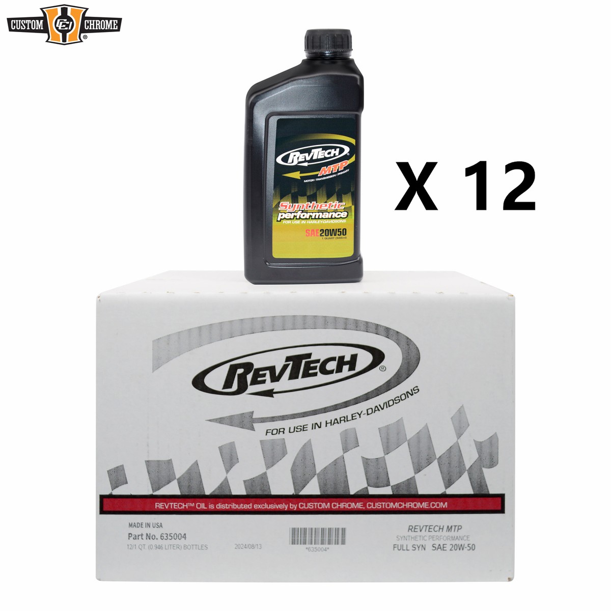 RevTech Synthetic MTP Oil SAE 20W50 Fit For Harley Twin Cam 88 Big