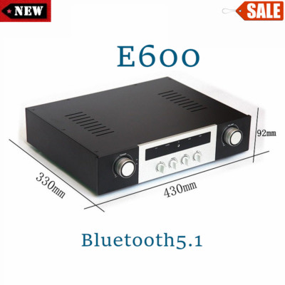 E600 HiFi Balanced Tube Preamplifier Bluetooth5.1 Treble/Bass w/Remote Control