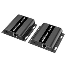 HDMI Extender Transmitter Receiver Over IP Kit via CAT6 Network Ethernet 400FT