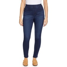 Nine West Pull-On Jeggings Yoga Stretch Denim Dark Wash Jeans Size 4 NWT