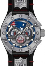 NEW INVICTA 45122 ARMOUR NFL NEW ENGLAND PATRIOTS CHRONOGRAPH STEEL LIMITED 52MM