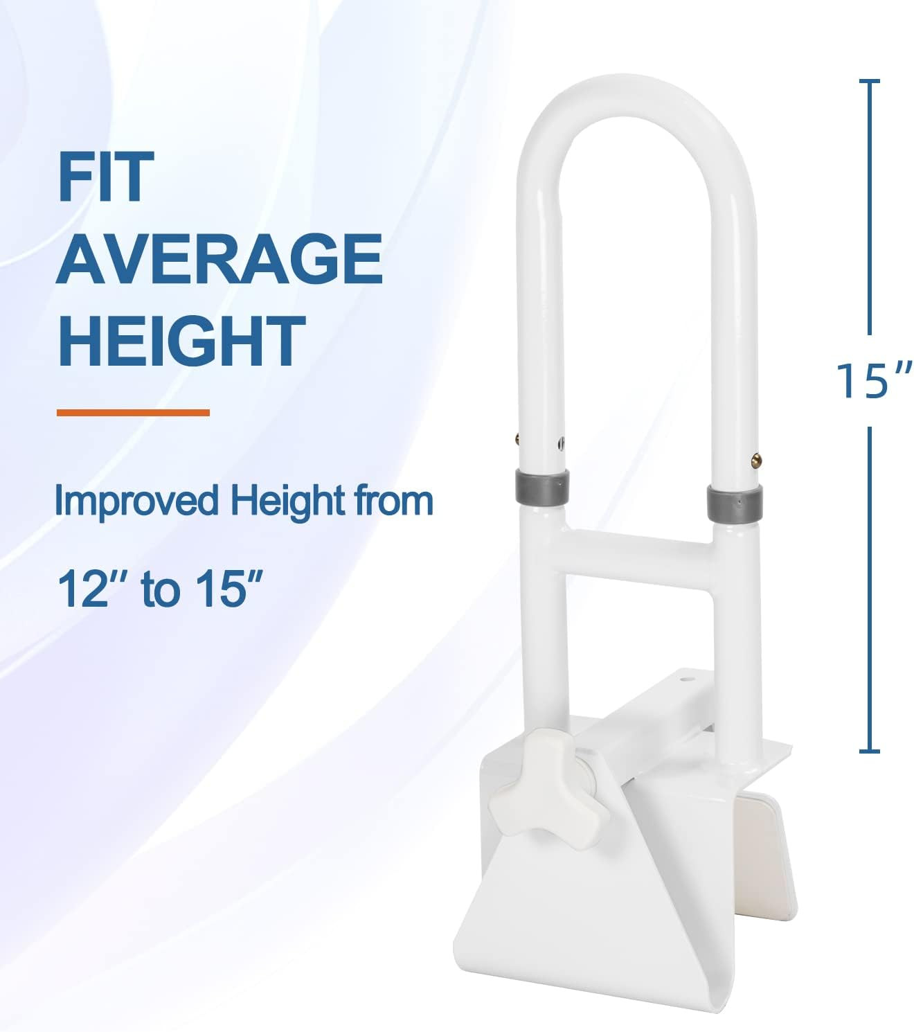 Grab Bars for Bathtubs and Showers, Adjustable Bathtub Safety Rail for Seniors,
