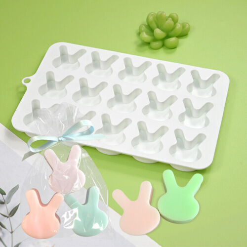 Tofficu Oster-Silikonform Für Hasen-Schlüsselanhänger – Mit Loch Für DIY-Harz-Anhänger, Schmuck & Handwerk, 21,1 X 14,3 Cm